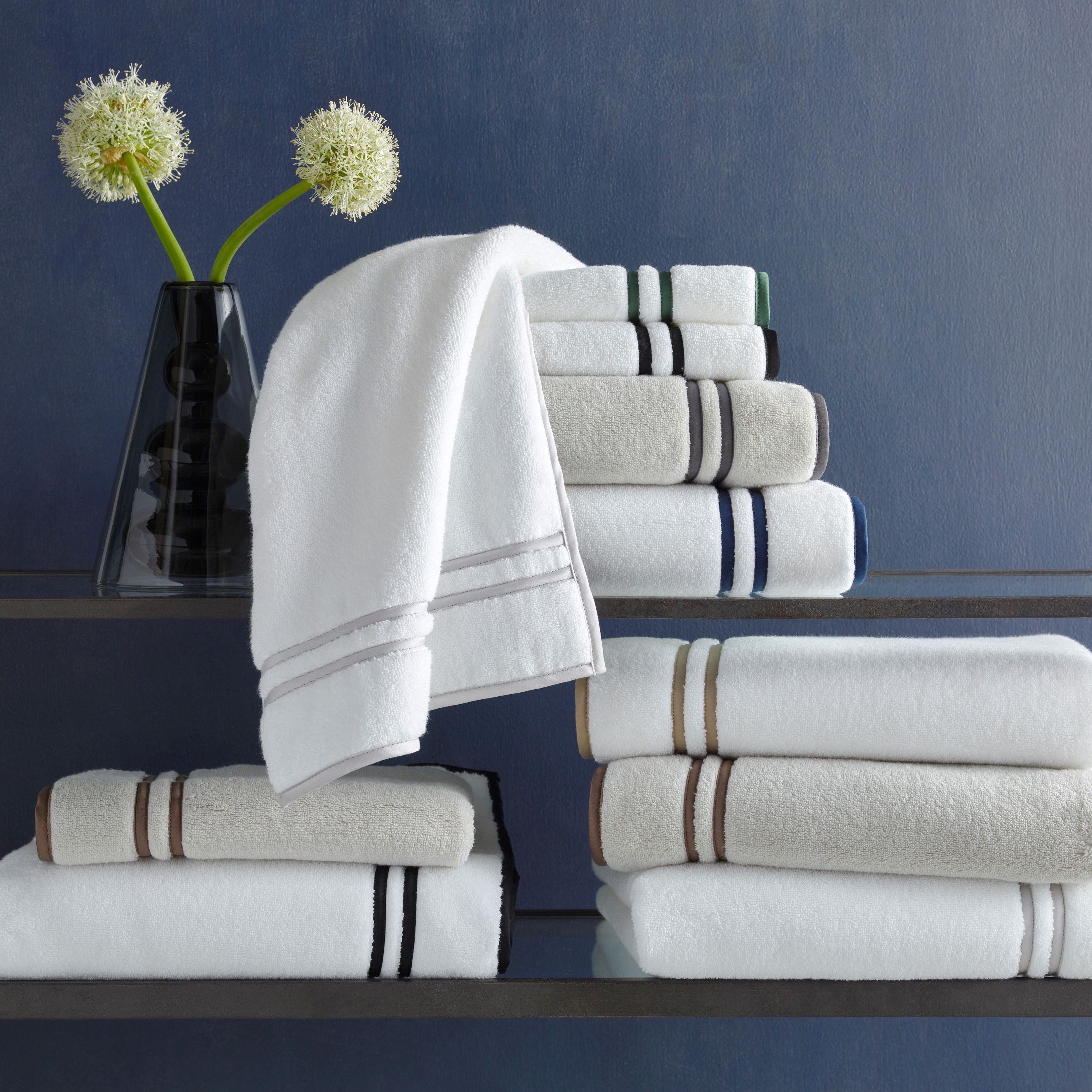 6 Piece Gray Diamond Bath Towel Set (2 Bath Towels, 2 Hand Towels and - The  Clean Store